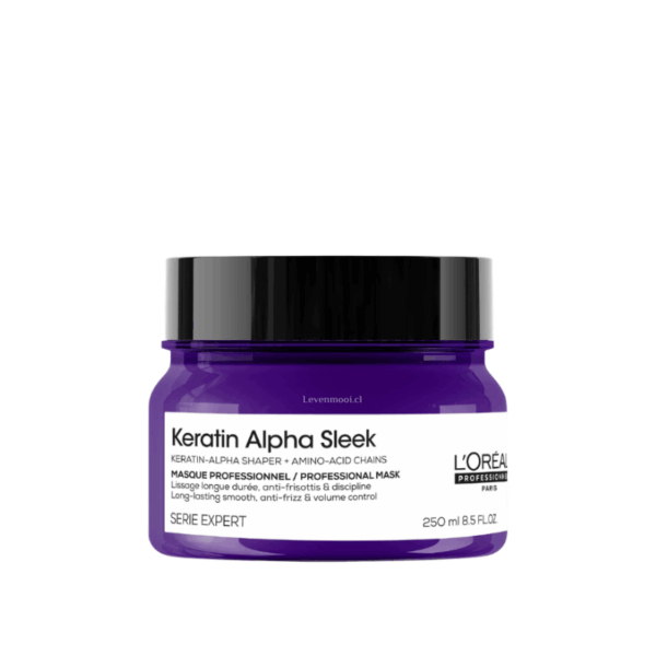 Mascarilla Keratin alpha sleek de 250ml - Leven Productos profesionales para el cabello